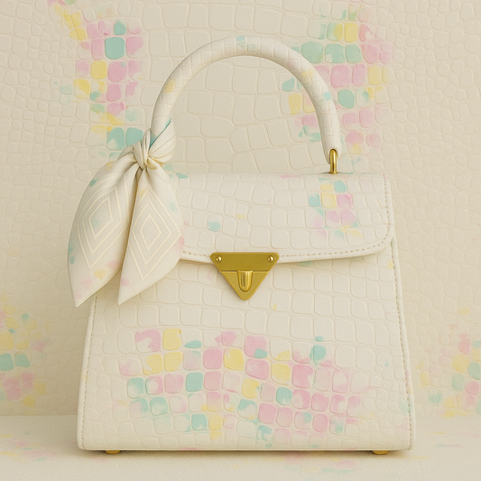 Reine 25 Ivorie Pastel Alligator
