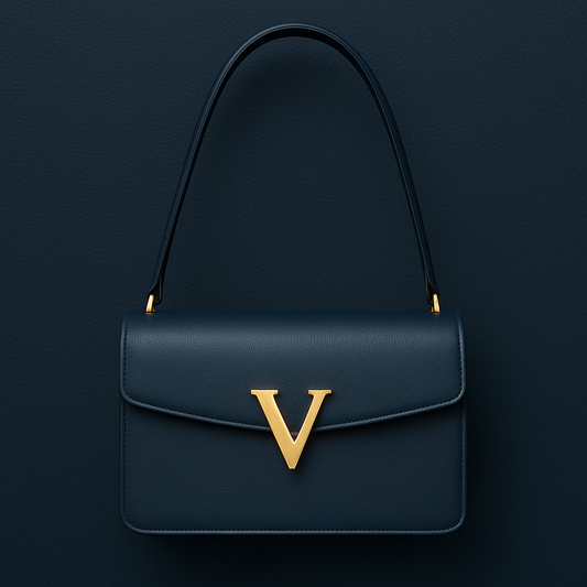 Le Vespera Cuir Grainé Bleu Foncé